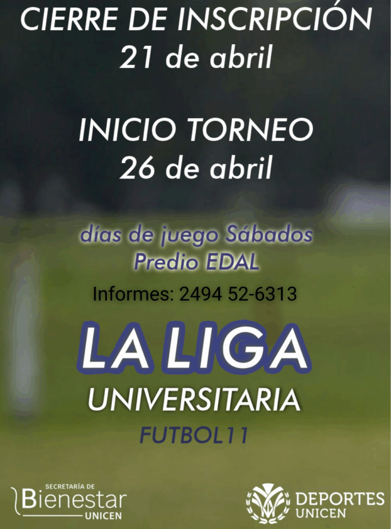 LIGA UNIVERSITARIA DE FUTBOL 11 – SEDE TANDIL